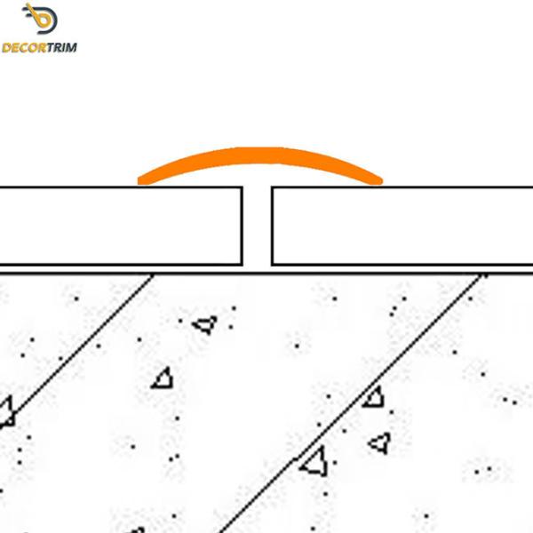 Matt Black Aluminum Threshold Transition Strip Alloy 6063 Material