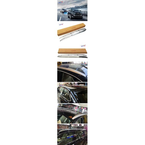 ABS / Plastic Car Roof Rack Rails C062 Model 2015 - 2018 Silver Color