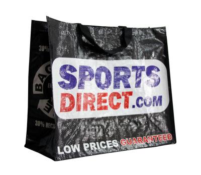 JONSADLE Black Polypropylene Woven Shopping Bags, Custom Printed PP Carry Bag