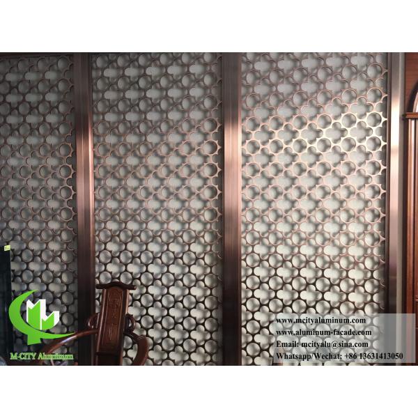 Coupe au laser de la sérigraphie métallique 10 mm Partition en aluminium