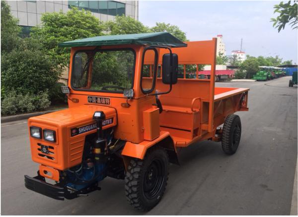 Articulated  Mini Tractor Dumper 18HP All Terrain Utility Vehicle for Agriculture in Oil Palm Plantation 1 Ton Payload