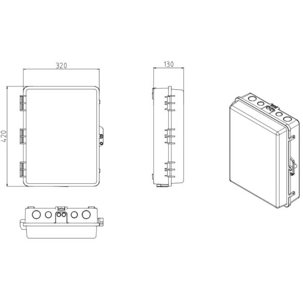 LC соединитель волоконно-оптическая FTTH сеть 48 ядра стенно-полюсное распределительное устройство волокна