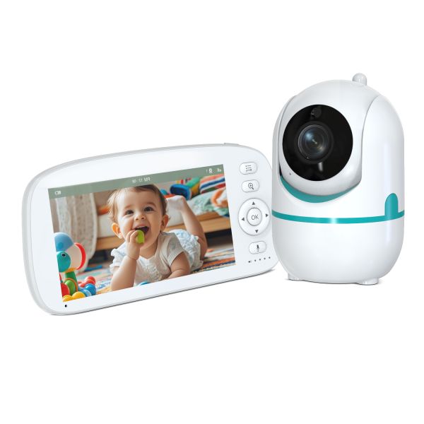 Privacy Protection 1000ft Wireless Two Way Talk 5000mAh Battery Babyphone Baby Shower Gift VOX 6 inch Video Baby Monitor Camera