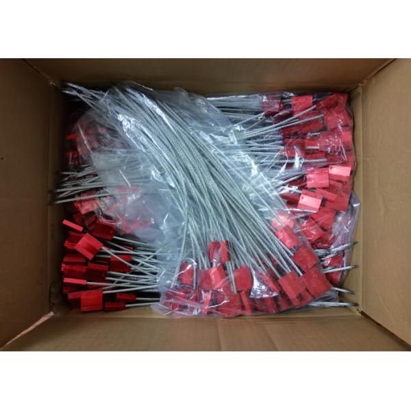 US-CC302 Galvanized Steel Cable Wire Seal With 8.27KN High Tensile Strength