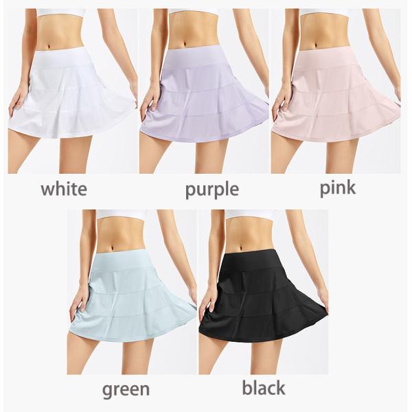 Юбки разминки гольфа талии юбки тенниса простирания кармана плиссированные женщинами высокие
