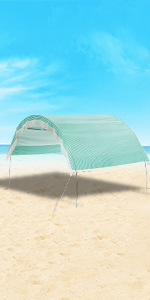 Outdoor Camping Beach Sunshade Sky Tent, Beach Canopy Tent Sun Shade, Gradient Beach Canopy, Stability Upgraded tent