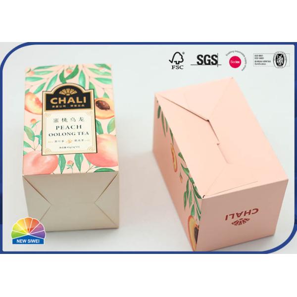 Customized Matt Lamination 4C Printed Folding Carton Box For Tea Product Packaging