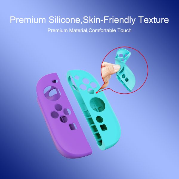 New Color Edition Shockproof & Anti-Slip Silicone Protective Case for Nintendo Switch 2 Joy-Con Left Right Controller