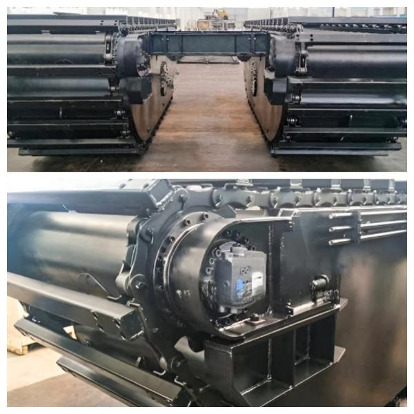 High Performance 30 Ton Amphibious Excavator Swamp Buggy Floating Pontoon