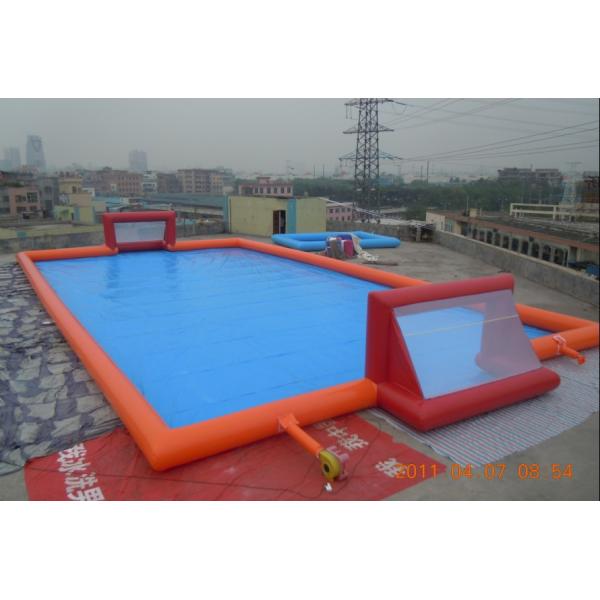 piscines d'eau gonflables extérieures de lancement du football de bâche de PVC de biens de 0.6mm YHWP-001