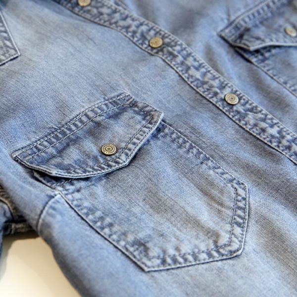 ODM 5.5 Oz Cotton Tencel Denim Shirt Fabric For Light Blue Jeans