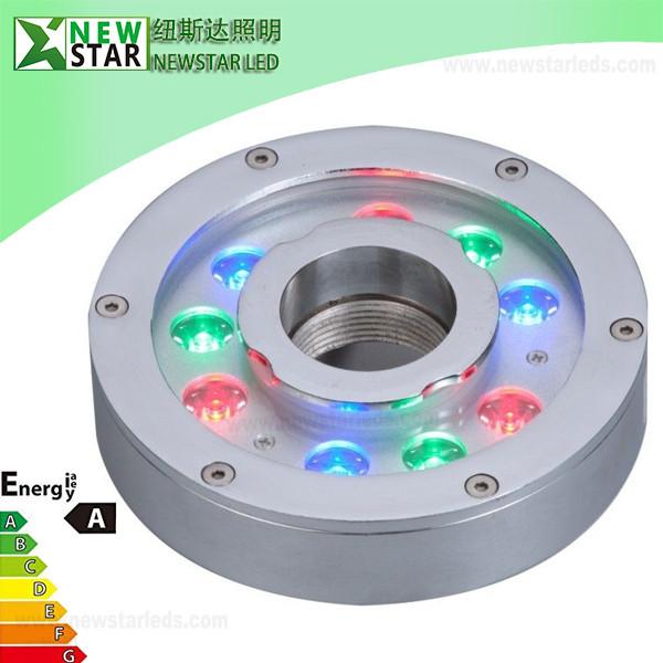9W IP68 Waterproof CREE LED Underwater Light, LED Fountain Lights