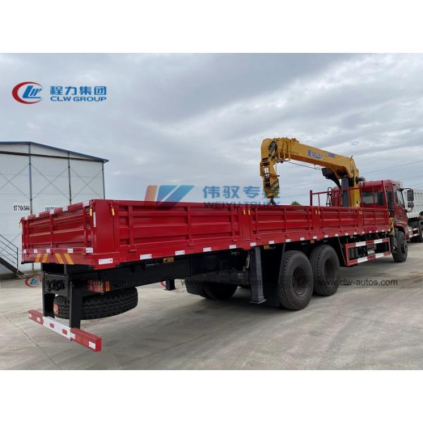 Dongfeng 6x4 10t 12t 16t Truck Mounted Hydraulic Crane With Straight Arm