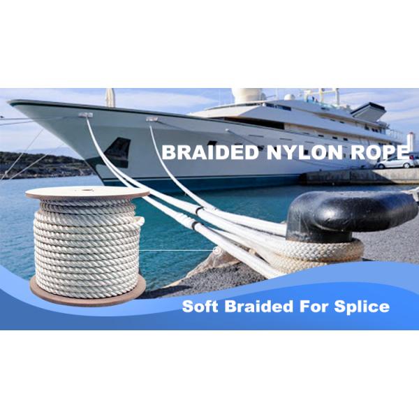 El doble resistente trenzó a Marine Mooring Rope de nylon 48m m 2