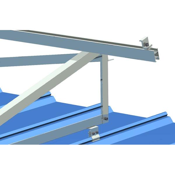 Triangle Photovoltaic Metal Roof Clamps For Solar Panels 60m/S Corrugated