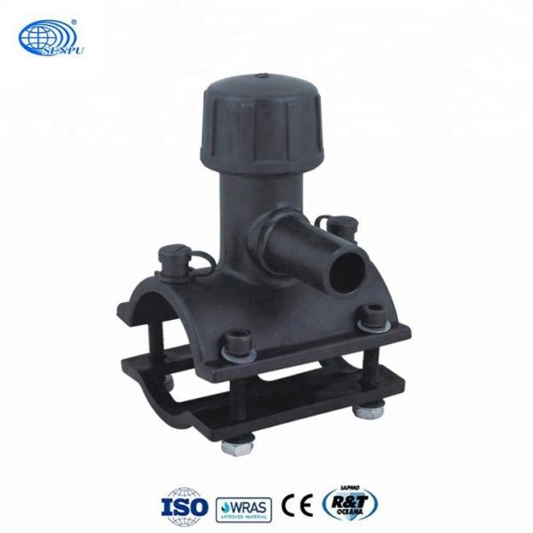 GB/T 13663.2 HDPE Electrofusion Tapping Saddle Black Tapping Tees