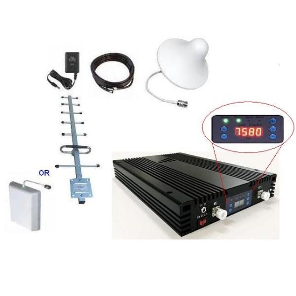 Quad Band Mobile Signal Repeater 1000sqm Coverage CDMA GSM AWS LTE ISO Approval