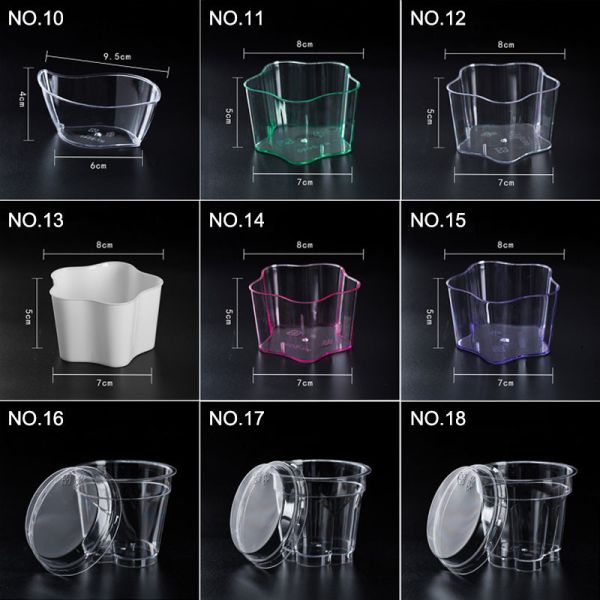 Small Plastic PP Disposable Mango jelly dessert cups For Pudding Ice Cream