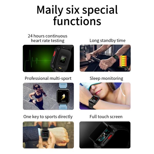 Ультракрасный отслежыватель Смартватч фитнеса дисплея цвета ИПС тарифа сердца водоустойчивый