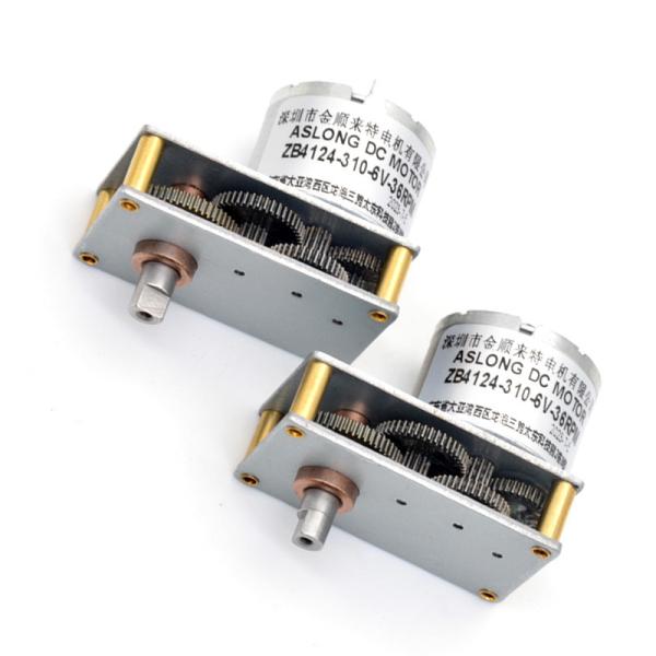 Eixo de baixa velocidade do motor d da engrenagem da C.C. do Metal Gear 6V do motor 6V 37RPM da C.C. do motor ZB4124-310 da válvula de ASLONG mini