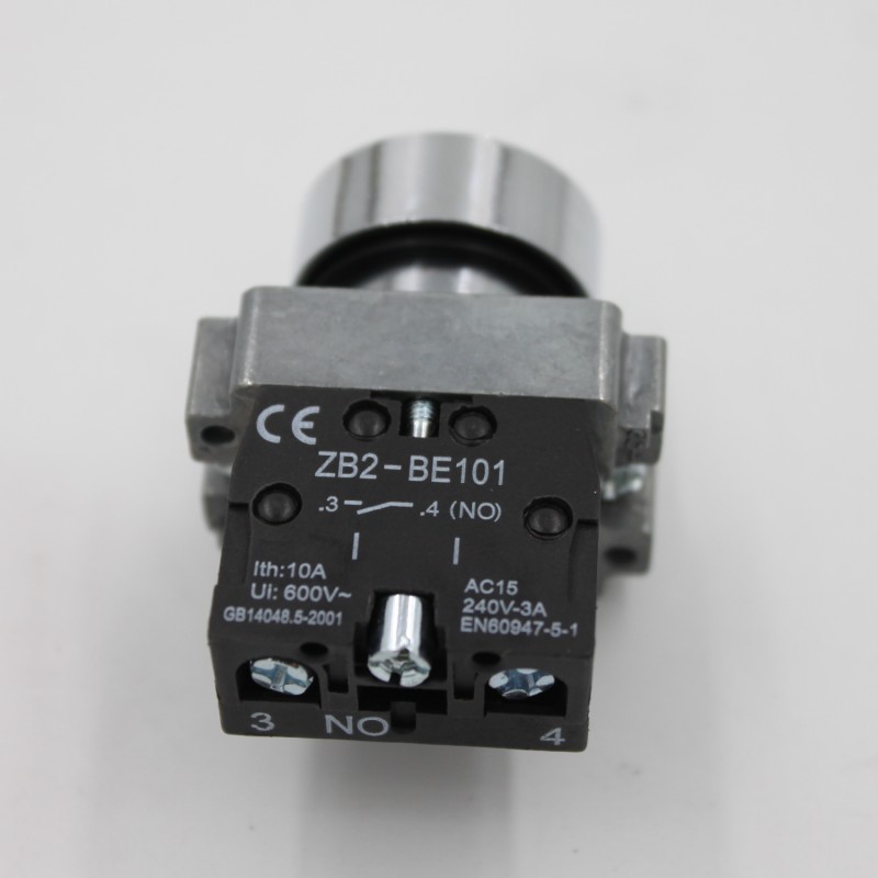 22mm Momentary Metal Push Button Switch with Symbol XB2-BA3351 10A Max. Current