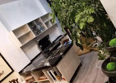 A pedra projetada quartzo de quartzo dos materiais da bancada da cozinha fácil mantém