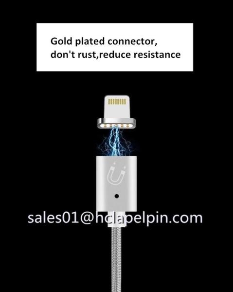 Length 1M Magnetic Cable,USB Charging Magnetic Adapter Charger Cable for Mobile Phone
