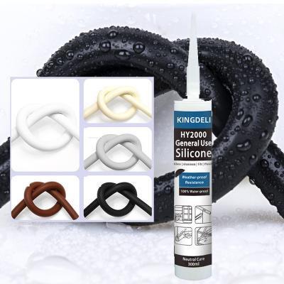 Vedador neutro à prova de intempéries do silicone da cura para de múltiplos propósitos de vidro