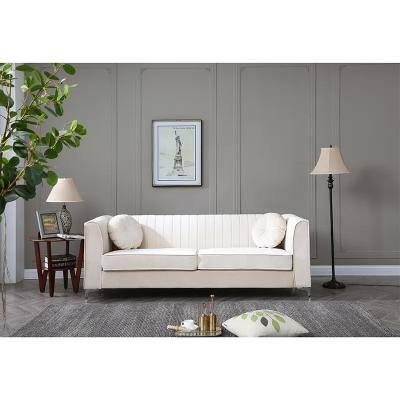 Velvet Breathable Home Furniture Sofas 140x73x79CM For Living Room