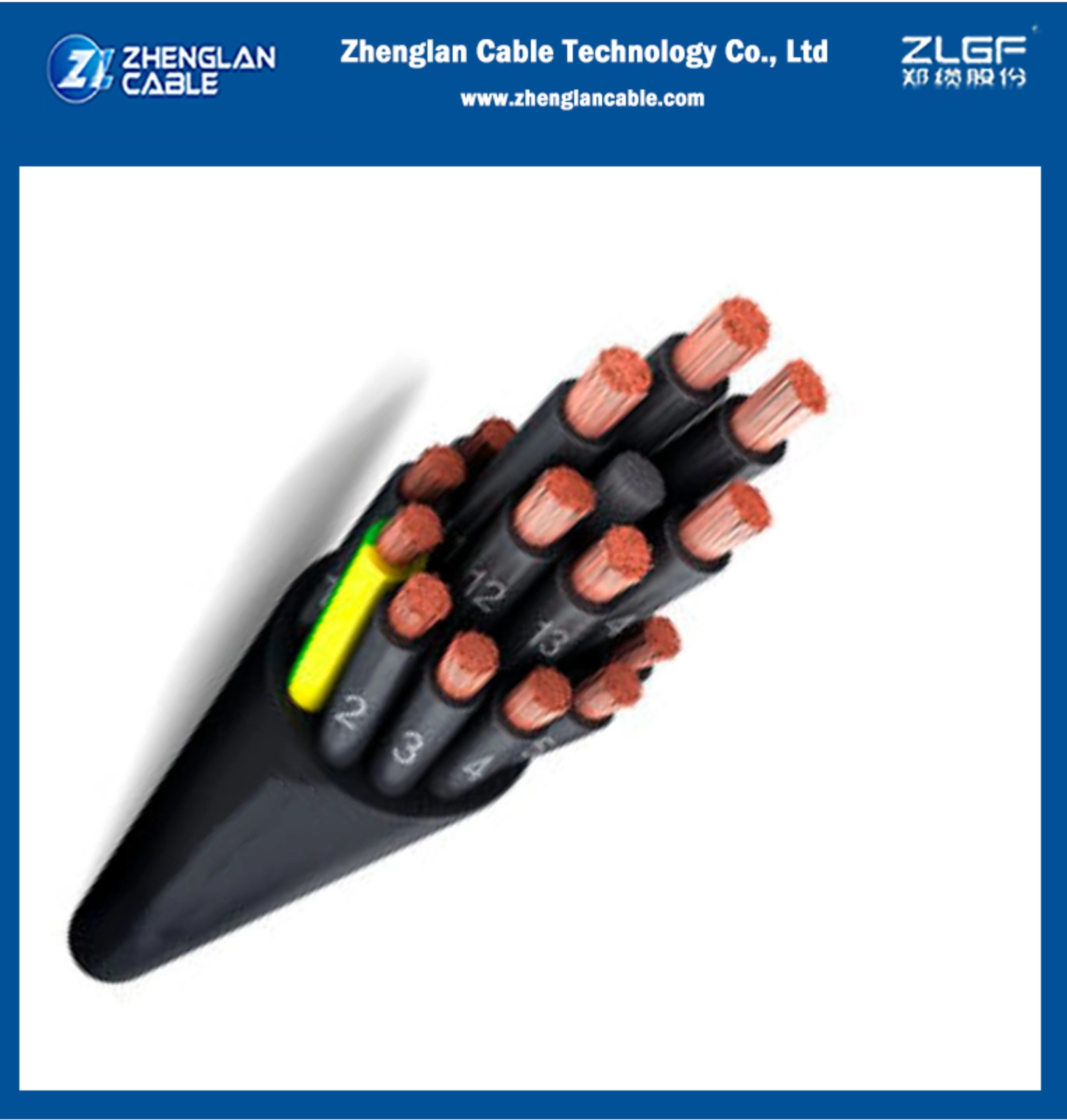 14X2.5 0,6/1KV CU/PVC/PVC многоядерный кабель управления IEC60502-1
