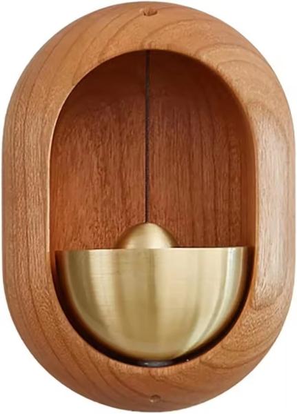 Wooden dopamine wind chime Japanese wooden magnet doorbell Wooden doorbell