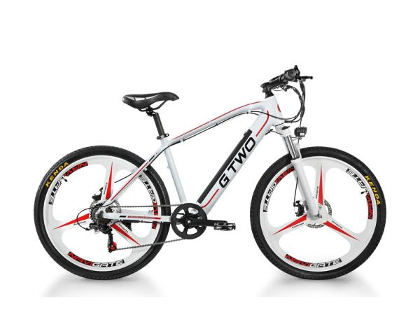 26 Inch Retro Electric Bicycle 48V 10AH Integrated Battery Shimano 7 Speed Derailleur