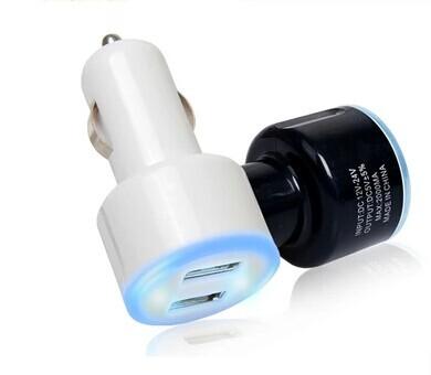 Halo newest dual USB car charger /portable mini car charger/car accessories/Iphone charger