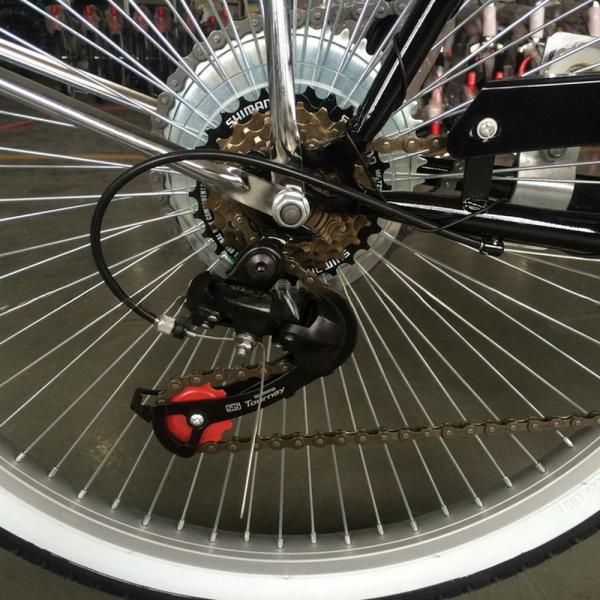 26 Inch Cruiser Motor Bike Bicycle with 4 Stroke Gas Motor Petrol Engine Kit V Brake