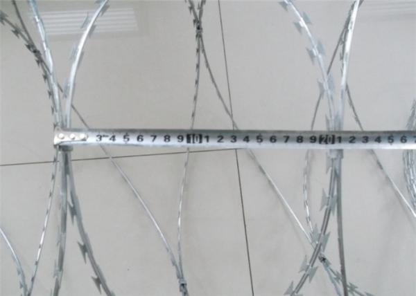 360mm CBT-65 soldou o arame farpado galvanizado mergulhado quente da lâmina