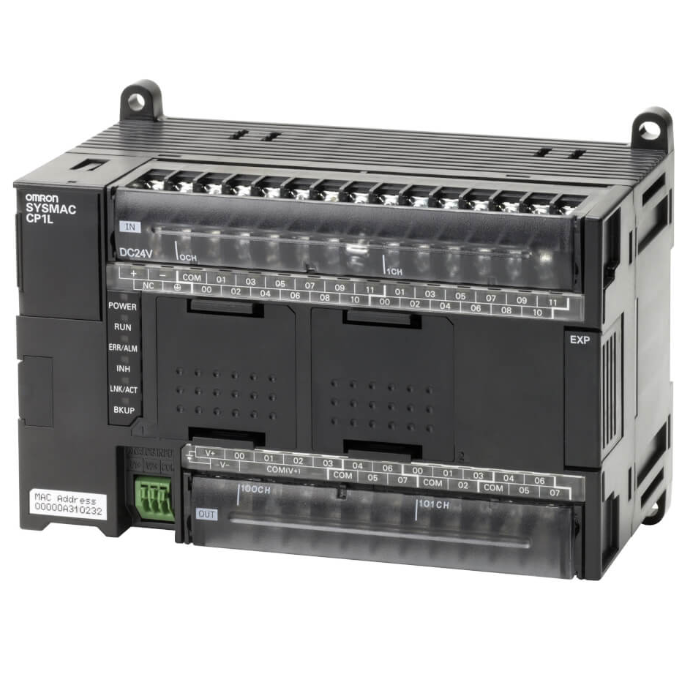 Omron CP1L‑EM40DT‑D Compact PLC CPU with Ethernet, 24 Inputs 16 Transistor Outputs