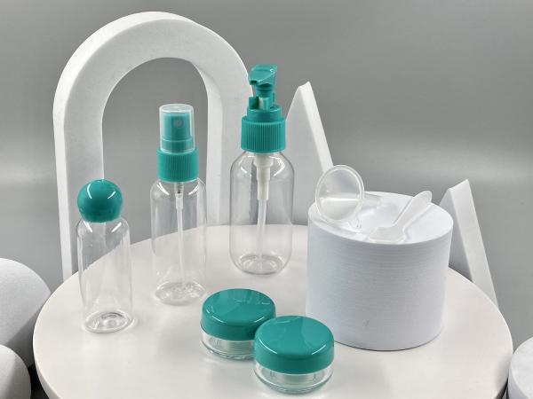 30ml 50ml 80ml PET Plastic Bottle with Pump Sprayer or Screw Cap and 10ml Cream Jar