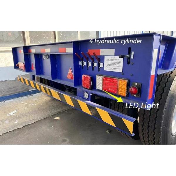 Половина прицепа с низкой ложкой на гусиной шее 80 тонн