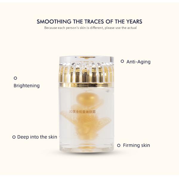 crema hidratante facial de la noche del oro 24k de los productos para el cuidado de la piel de la crema de noche del oro 24k