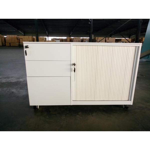 Right 3 Drawer Mobile Caddy Cabinet Left German Rehau Tambour Door Cabinet