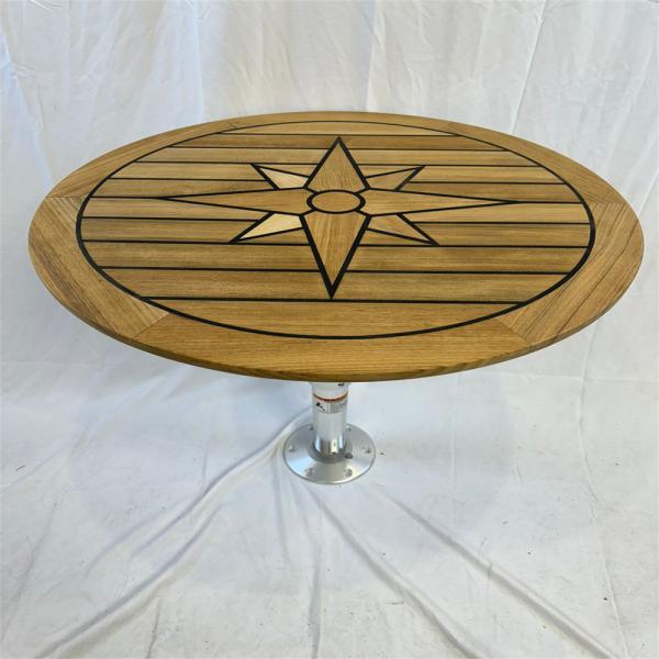 Oval Shape Teak Boat Table Top 440x580mm 600x800mm Weather Resistant