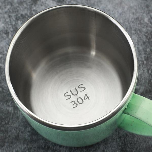 Stainless Steel Coffee Mug With Handle 220ml Capacity For Children's Snacks And Drinks