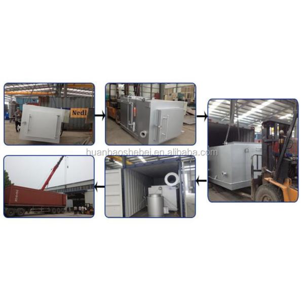 1 10-500кг/час Больничный мусорозажигатель для обработки отходов для сжигания отходов