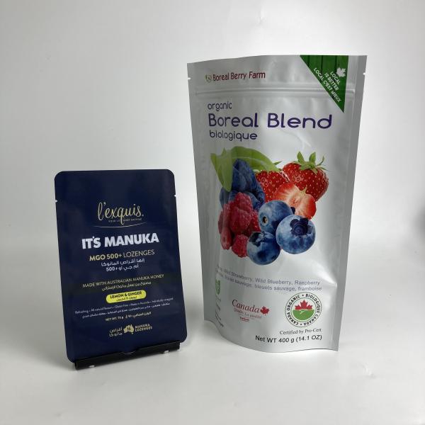 Custom Printed Plastic Bags Eco Friend Recyclable 3 Side Seal Bags