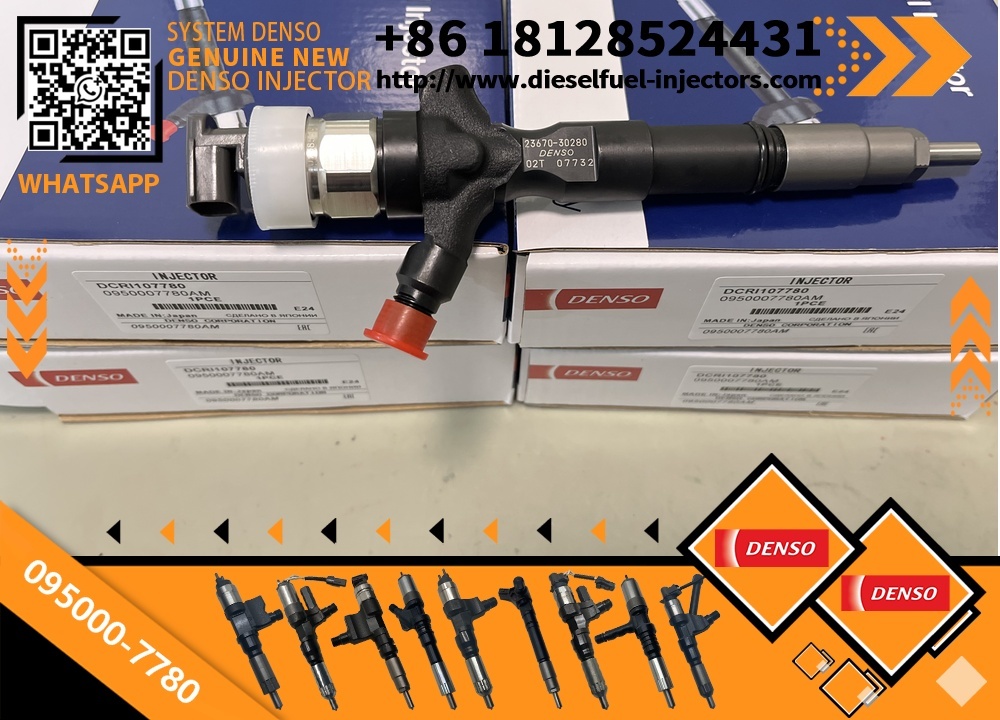 Common Rail Fuel Injector 095000-7780 23670-39316 for Toyota Hilux Prado 1KD-FTV 3.0L Diesel Engine