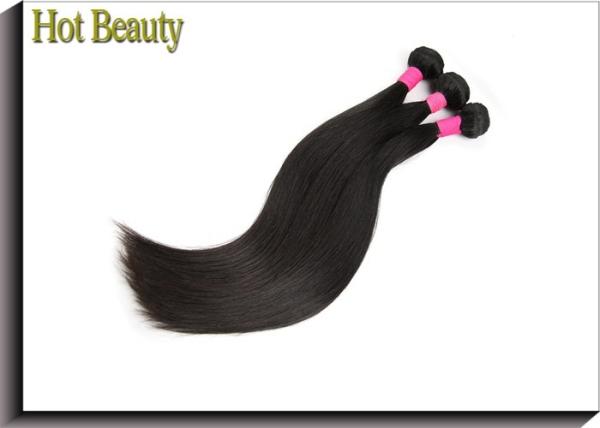 Grade 7A Virgin Human Hair For Black Girls / Hot Beauty Straight Weaving Hair