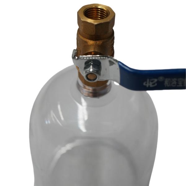 Transparent Water Filter Cup Assembly, Sanitation Truck Part, Sweeper-Scrubber Truck Accessory, Prevents Leakage, Protects Cartridge, With Waterproof Valve, Durable