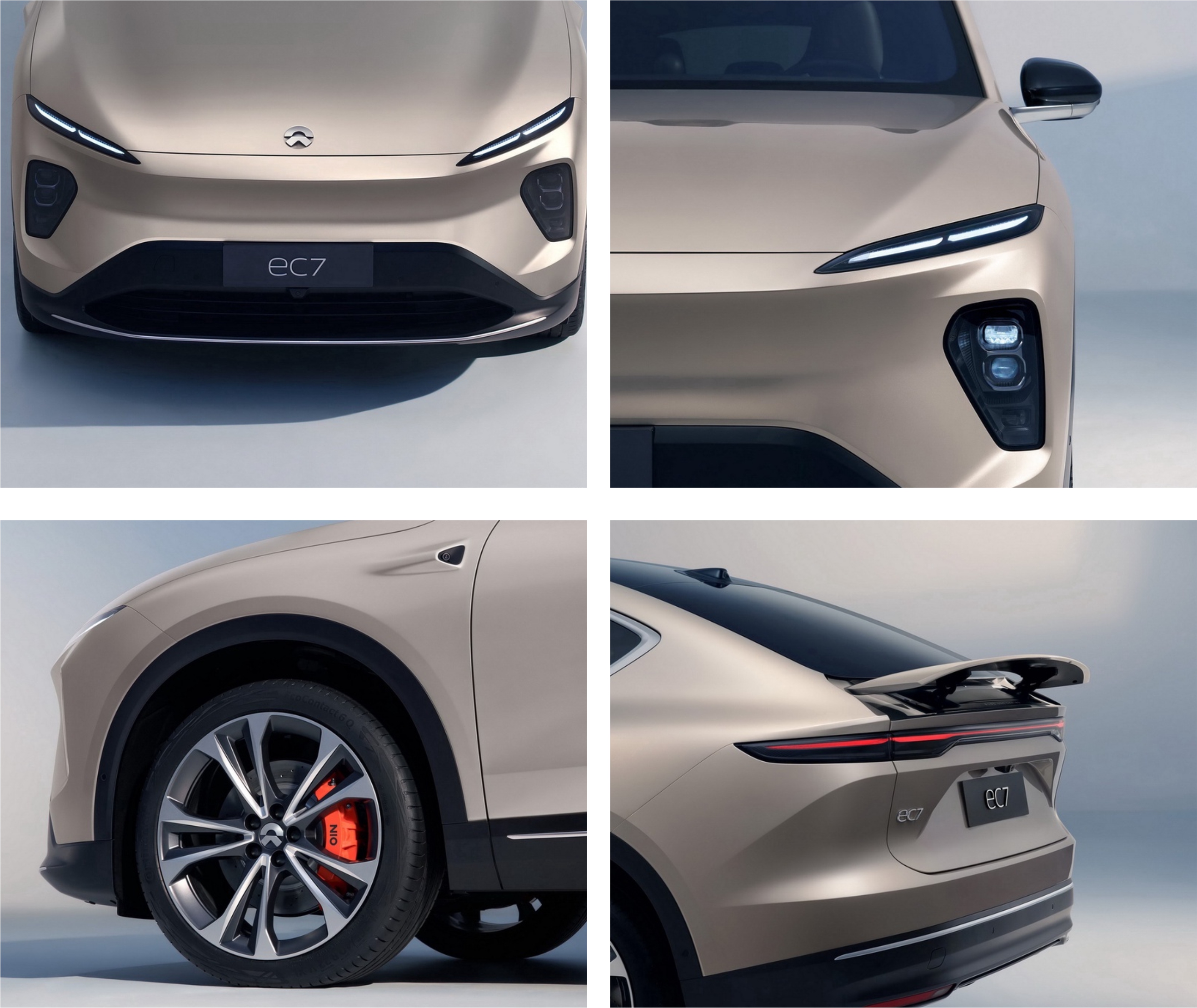 Автомобиль мотора 4WD KM/H SUV скорости Макс 200 электротранспорта NIO EC7 средний крупноразмерный двойной роскошный