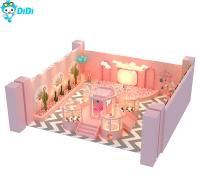 Macarrão Rosa Temática Jardim de Infância Equipamento de Parque de Jogos Comercial Interior
