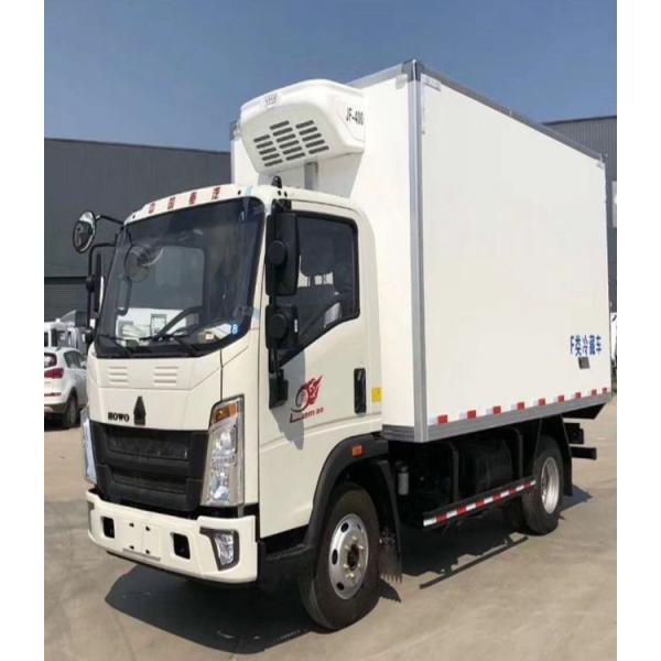 Маленький HOWO 4х2 3-8Тн Левоуправляемый холодильник грузовик для транспортировки замороженный Meet Курица Рыба овощи